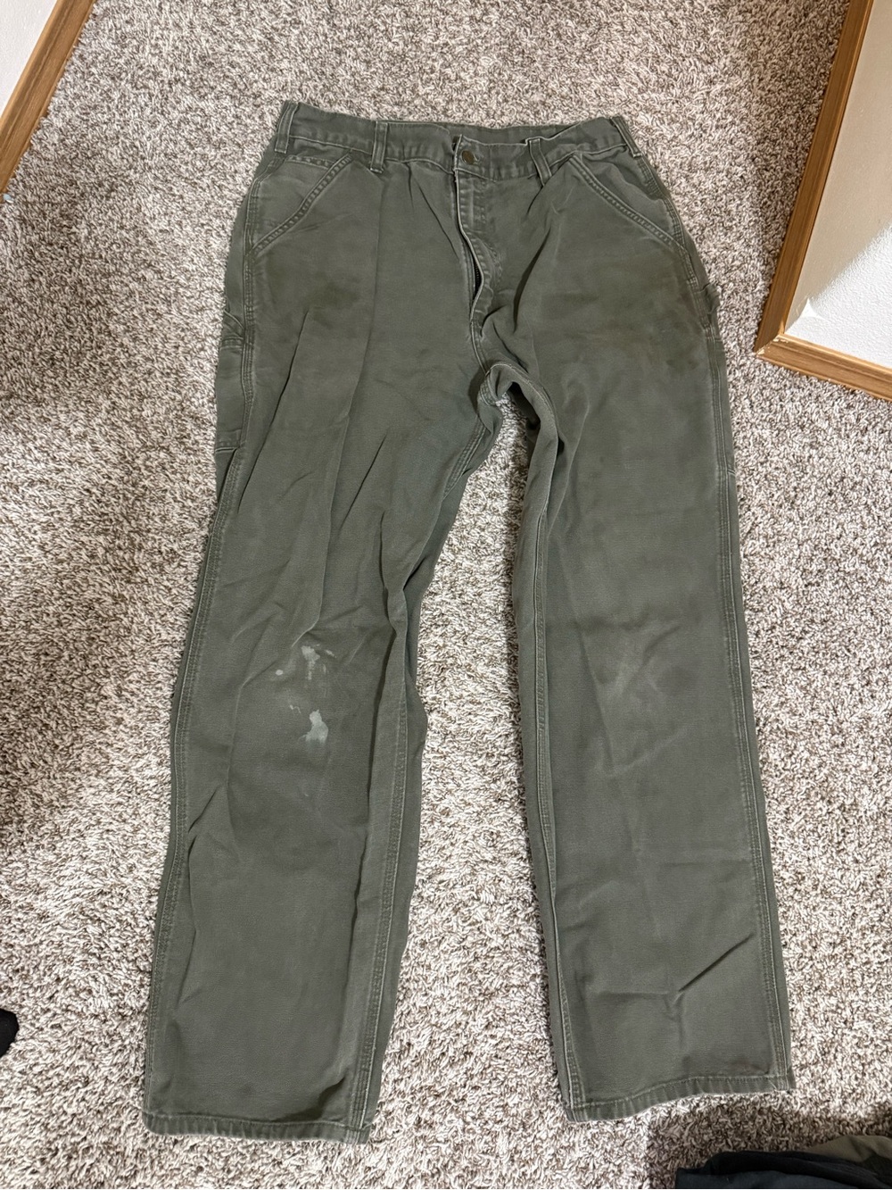 Carhartt Olive Green Utility Cargo Pants - Men's